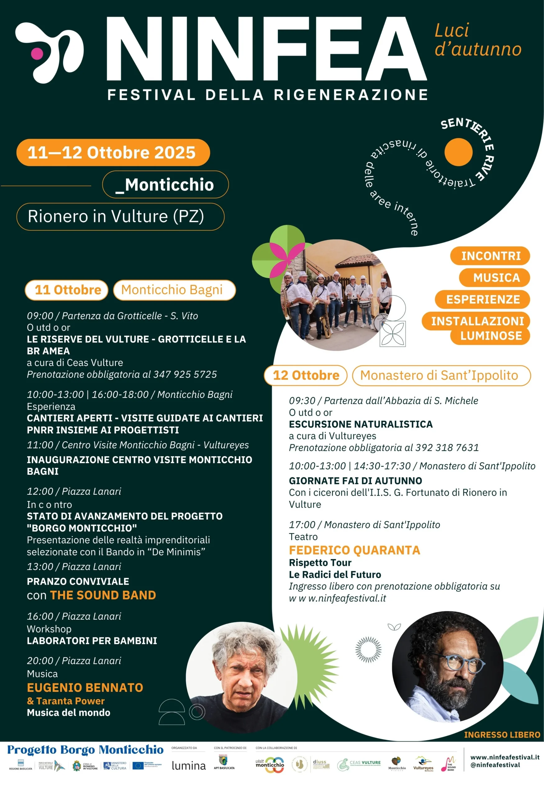 Locandina Ninfea Festival autunno 2025
